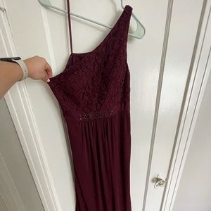 Adrianna Papell Burgundy Bridesmaid Dress Size 8